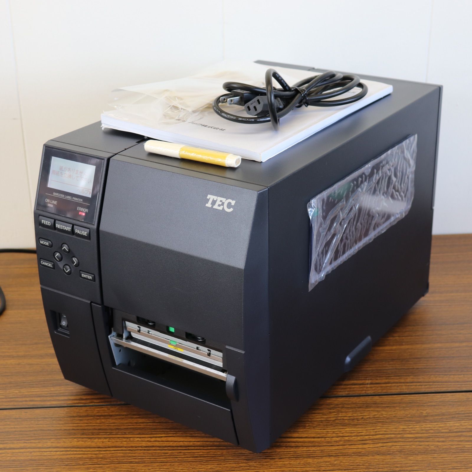 動作OK】東芝テック TEC バーコードプリンタ B-EX4T1-TS25-R