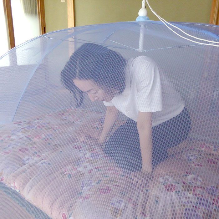 日本製 折り畳み式 幌かや「旭」 蚊帳 かや 大人一人用 125×215×75cm