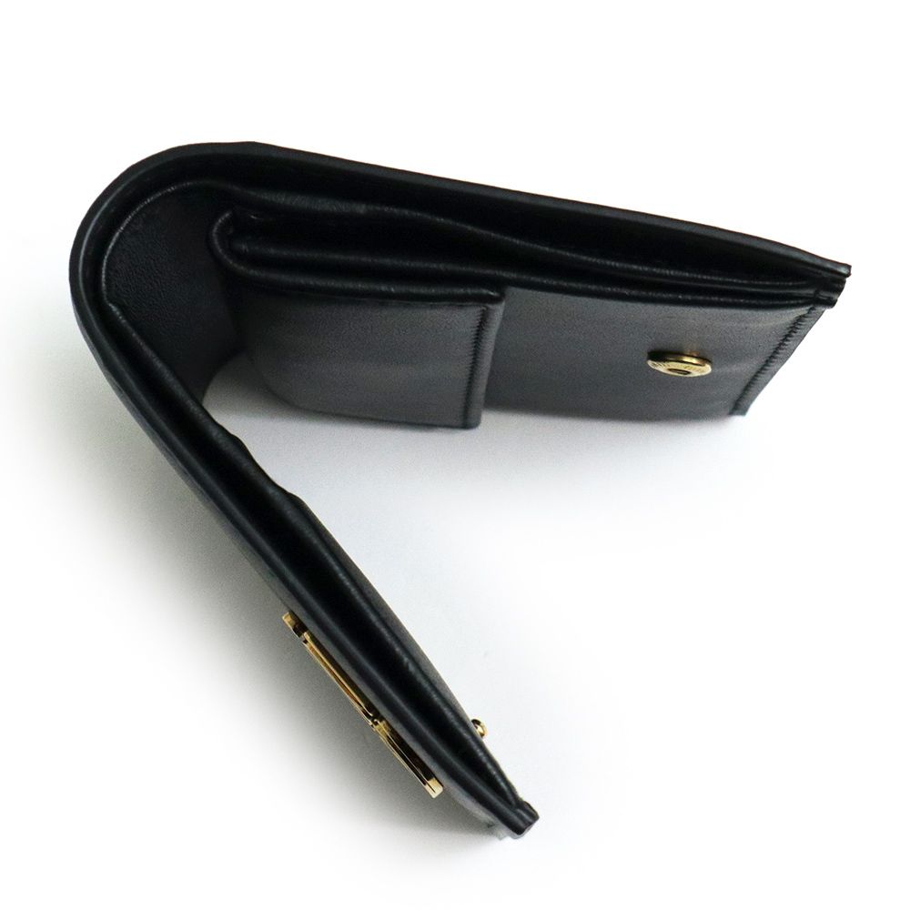 在庫あ安い未使用　ミュウミュウ　二つ折り財布　5ＭＶ204 NERO BLACK 小物