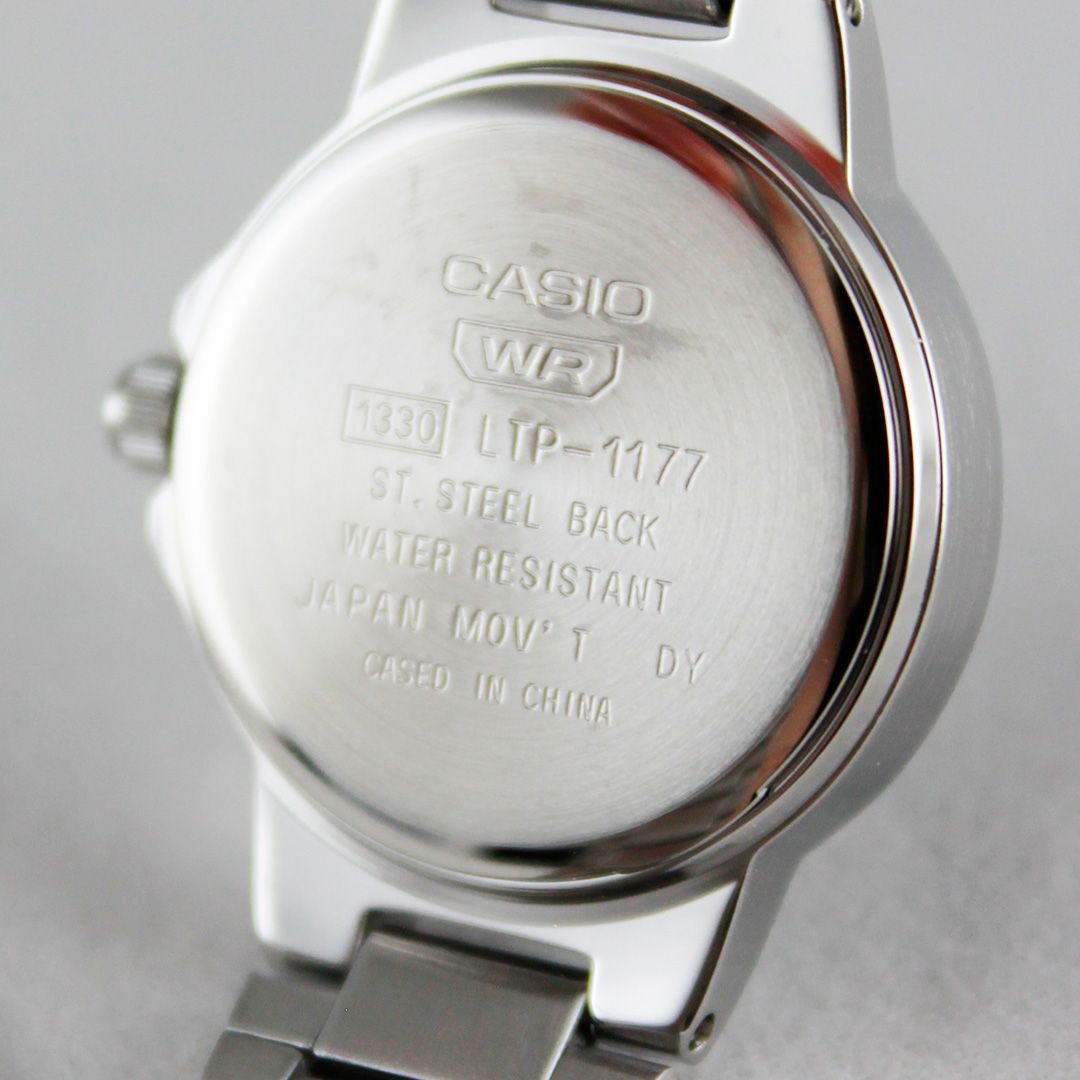 新品・未使用 】 CASIO LTP-1177D-1AJF レディース 腕時計 シルバー
