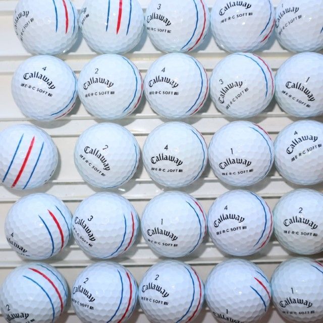 チョロ　キャロウェイERC SOFT新品25個とロストボールA級3個 Aランク 25個 Callaway ERC SOFT 良品 キャロウェイ 送料無料 E