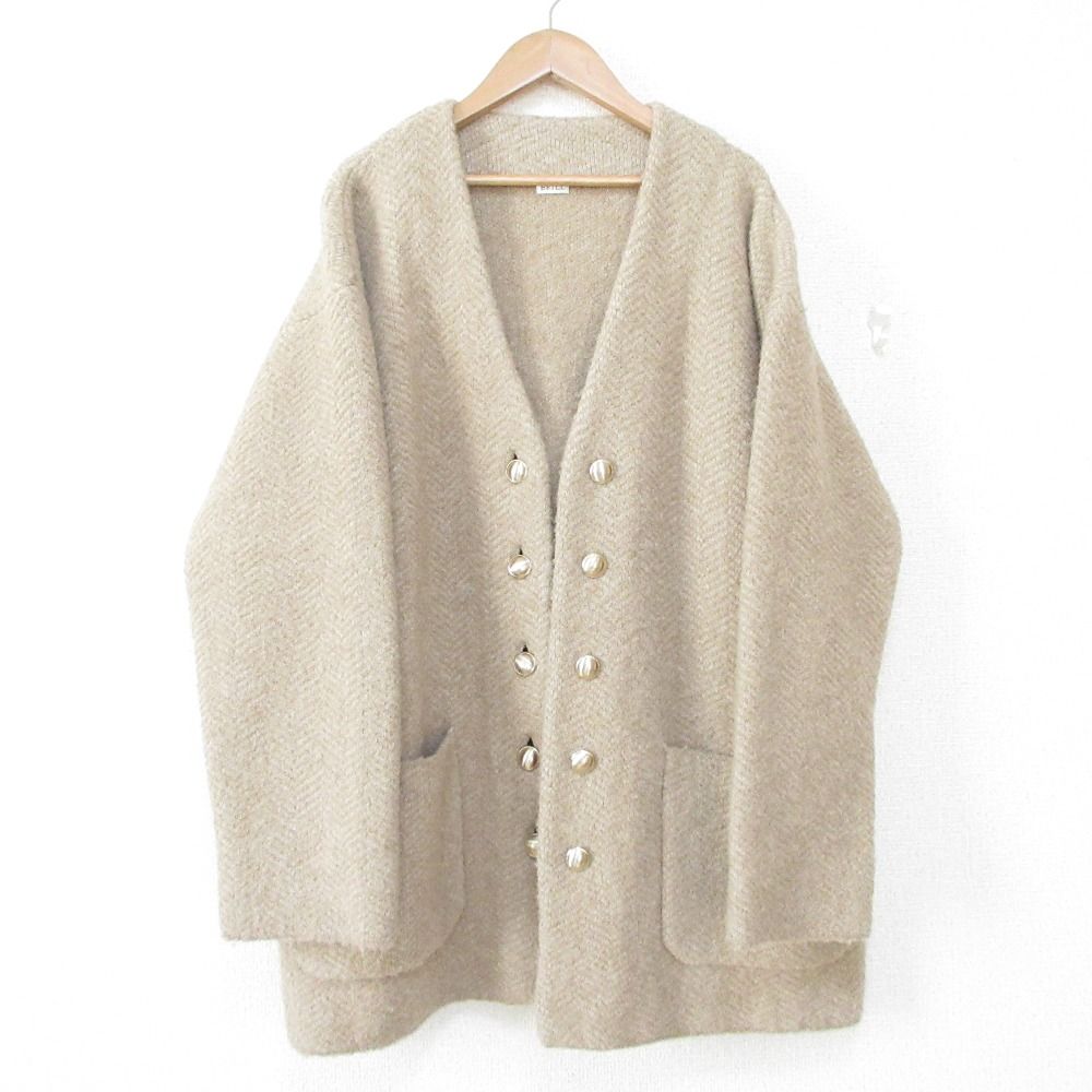 美品 23AW BRILL ブリル JQ KNIT JACKET アルパカブレンド ノー 美品 23AW BRILL ブリル JQ KNIT JACKET アルパカブレンド ノー