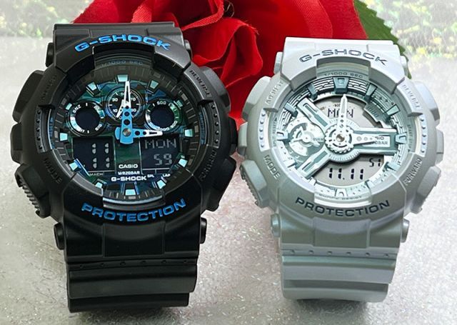 G-SHOCK 腕時計 2個セット ブラック GA-100 DW-6900 G-SHOCK 腕時計 2個