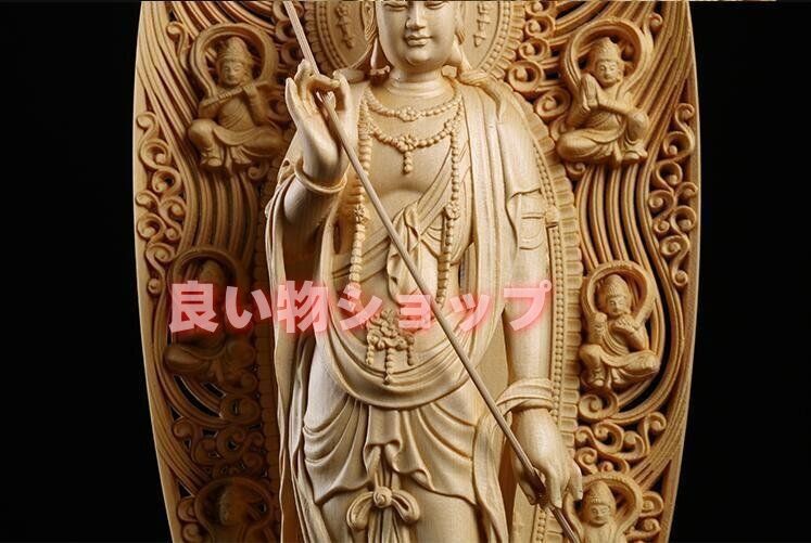 総檜材 仏教工芸品 木彫仏教 精密彫刻 極上品 仏師で仕上げ品