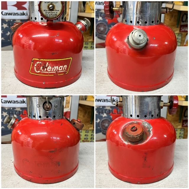 コールマン Coleman ランタン 200A イエローボーダー 1955年9月 整備