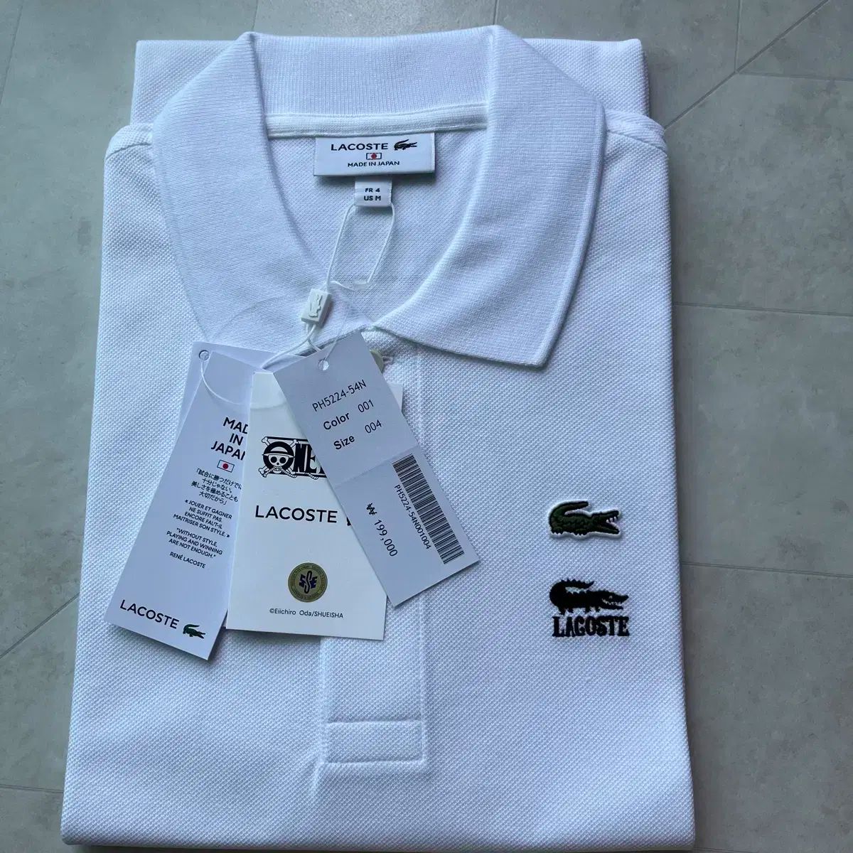2025-25 秋冬新作  ハイブランドの 新品 白 ポロシャツ ロゴ ワニ ワンピース x LACOSTE(ラコステ) トップス