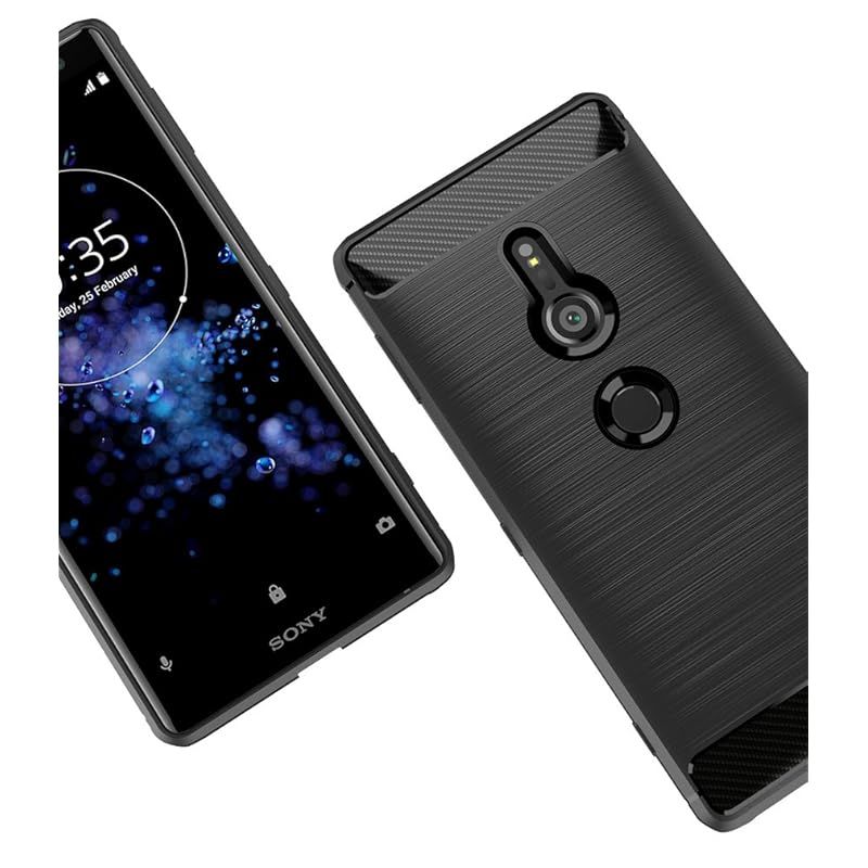Sony Xperia XZ2 ケース SO-03K SOV37 耐衝撃 カーボン 指紋防止