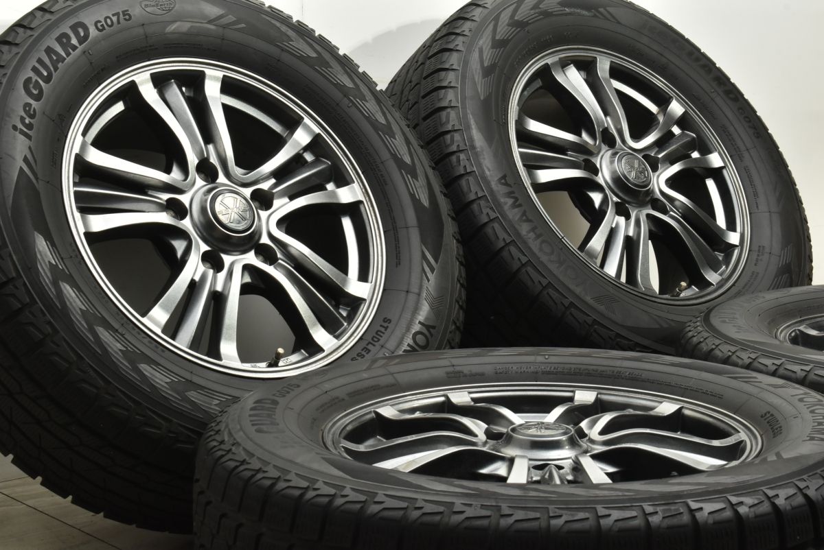 程度良好品 BAZALT-X TYPE2 18in 8J 50 PCD150 ヨコハマ アイスガード G075 285 60R18 レクサス LX570 ランドクルーザー200