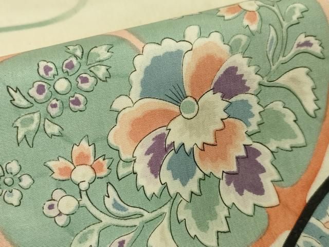 平和屋本店□極上 アンティーク 大正ロマン 両面 全通柄袋帯 引き抜き