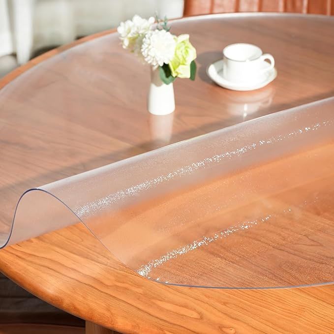 パジョー様専用 木製長方形テーブル 透明カバー付き Amazon｜Wenzifan