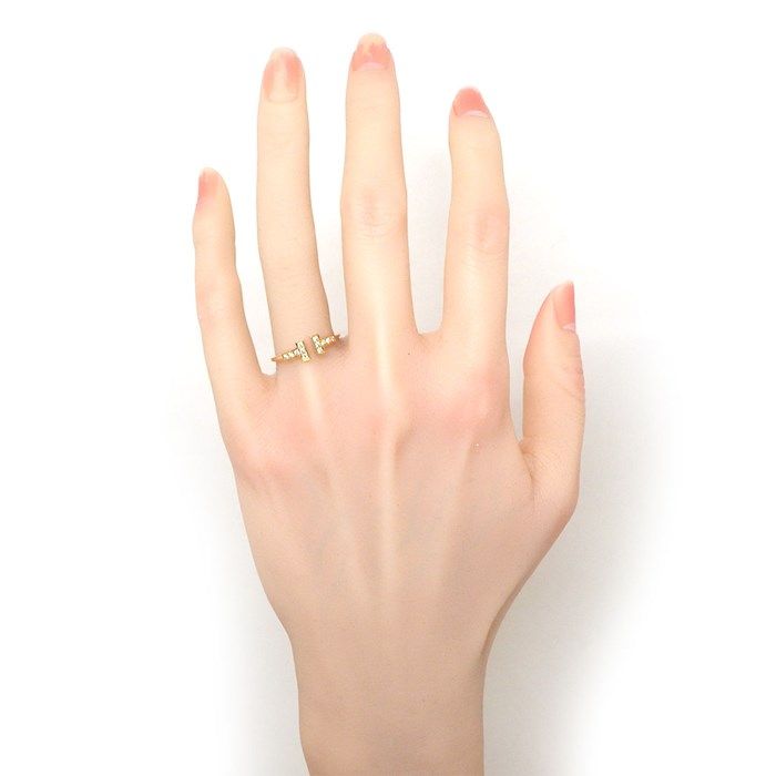 Tiffanyティファニー Tワイヤーリング yg 13号 ティファニー Tワイヤー