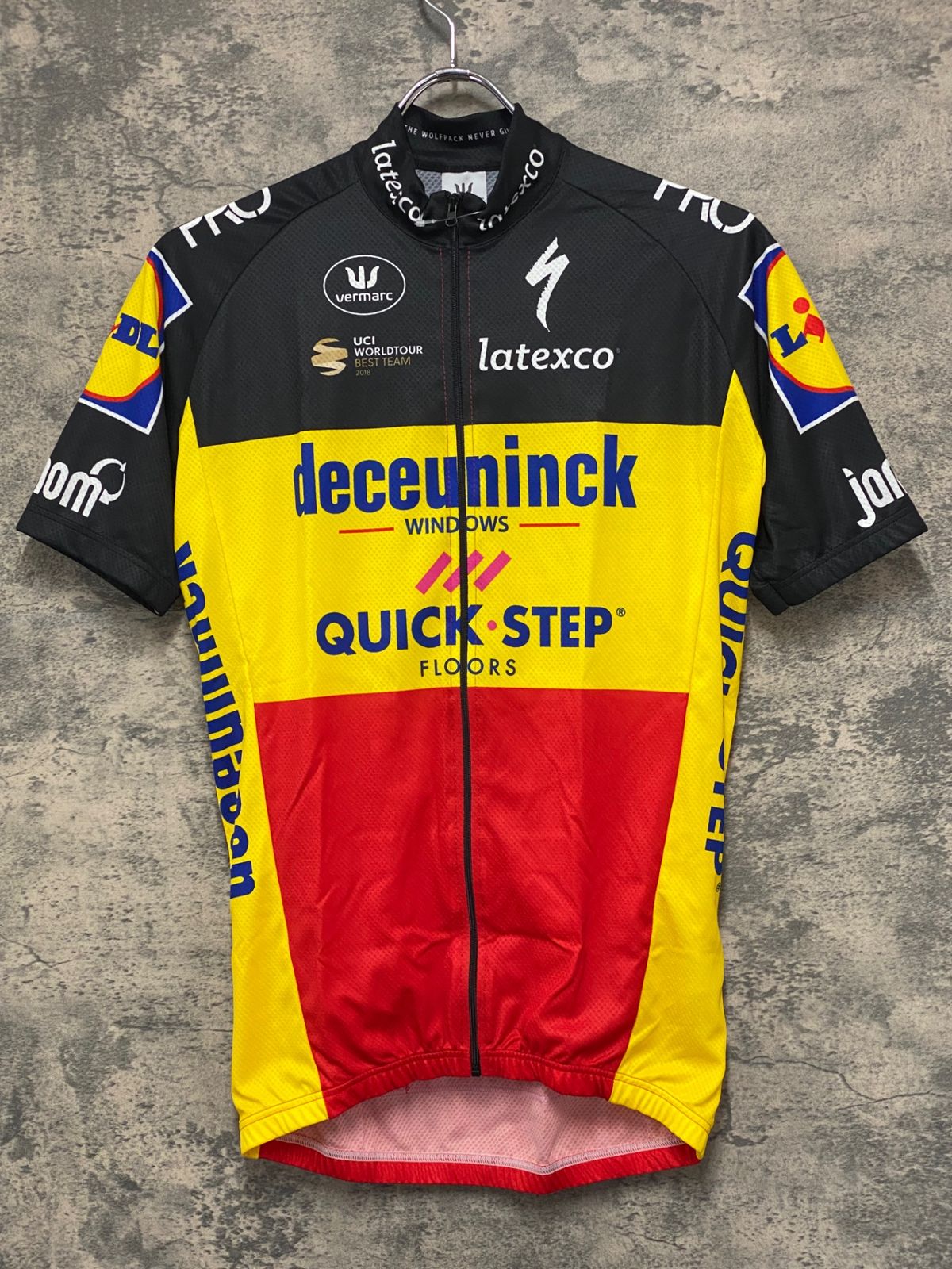 【未使用品】　フェルマルク　クイックステップ　サイクルジャージ　チャンピオン VERMARC ( フェルマルク ) 半袖ジャージ TEAM QUICK STEP