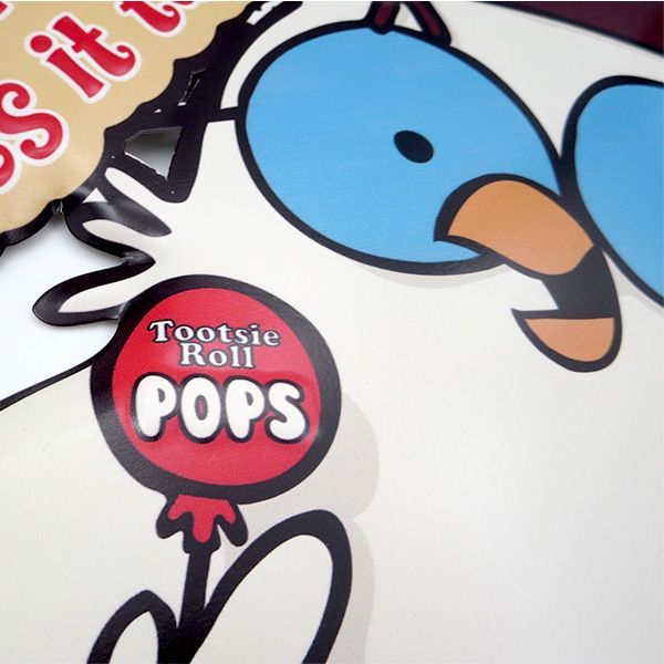 ダイカットエンボスメタルサイン Tootsie Mr.Owl 【トッツィー ロール 