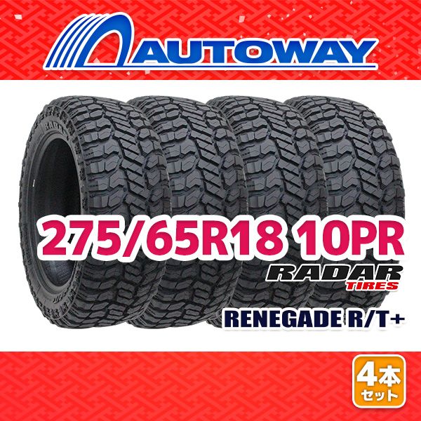 AUTOWAY 275 65R18 サマータイヤ Radar RENEGADE R T 18インチ 4本セット 夏タイヤ オートウェイ