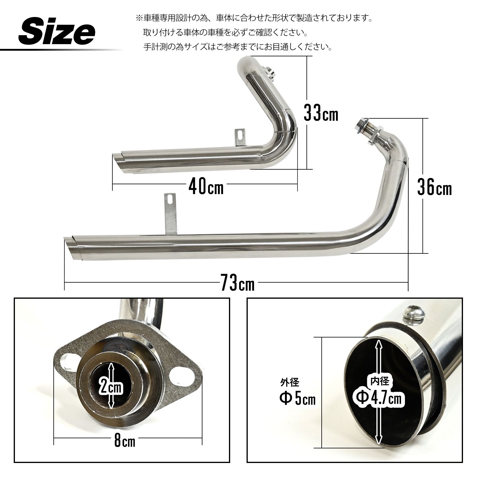 ビラーゴ250 スラッシュカットマフラー JMCA ビラーゴ250用 ハリケーン スラッシュカットマフラー ステンレス JMCA