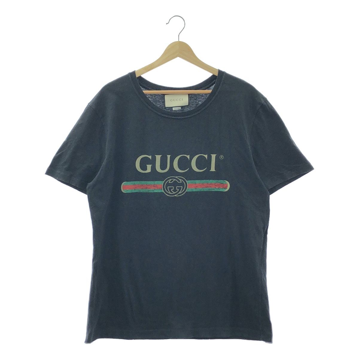 GUCCI / グッチ | ロゴ ウォッシュドオーバーサイズ Tシャツ | S