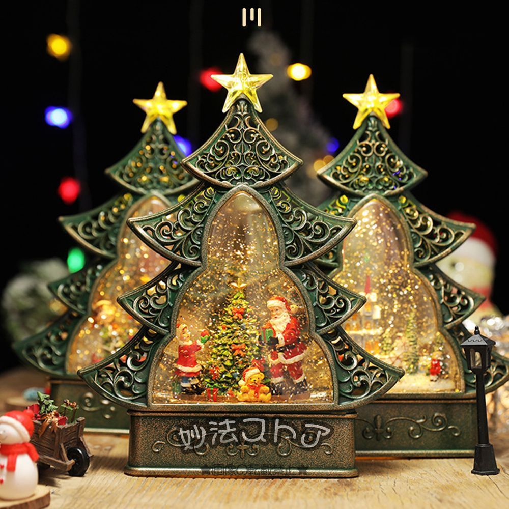 オルゴール台 クリスマスツリー オルゴール テーブルの置物 子供のプレゼント