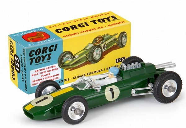 新品 CORGI Corgi Model Clubシリーズ #155 ノンスケール ロータス - クライマックス フォーミュラ 1 レーシングカー 完成品ダイキャストミニカー CG54321003 [佐川急便]