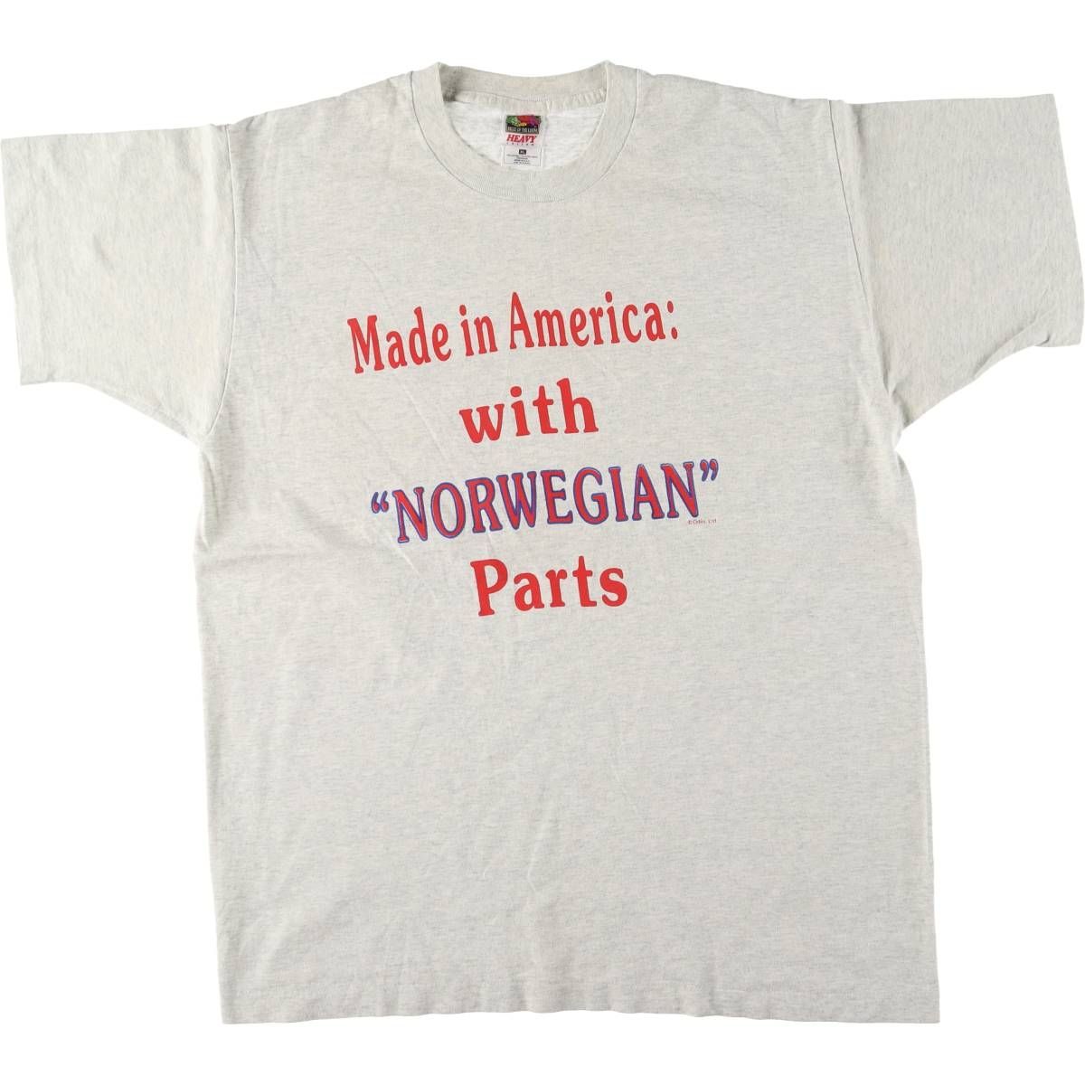 古着 90年代 フルーツオブザルーム FRUIT OF THE LOOM メッセージプリントTシャツ メンズXL相当 ヴィンテージ|eaa543493