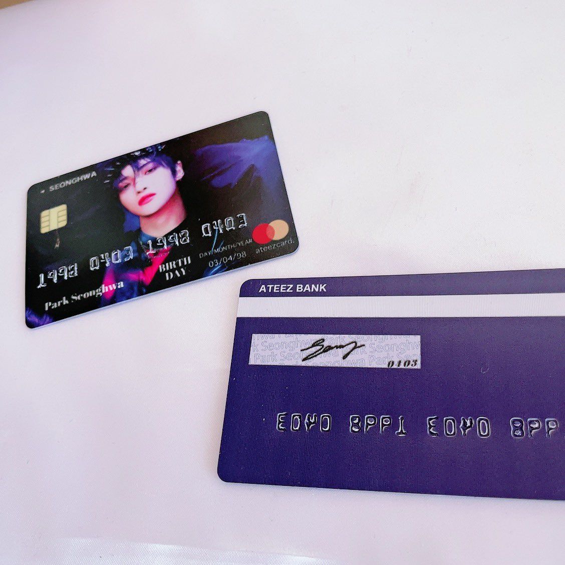 ATEEZ SEONGHWA　ソンファ　センイルカフェ　韓国　マスター　未使用 ATEEZ SEONGHWA ソンファ MD 2024 ATEEZ SEONGHWA BIRTHDAY 2024