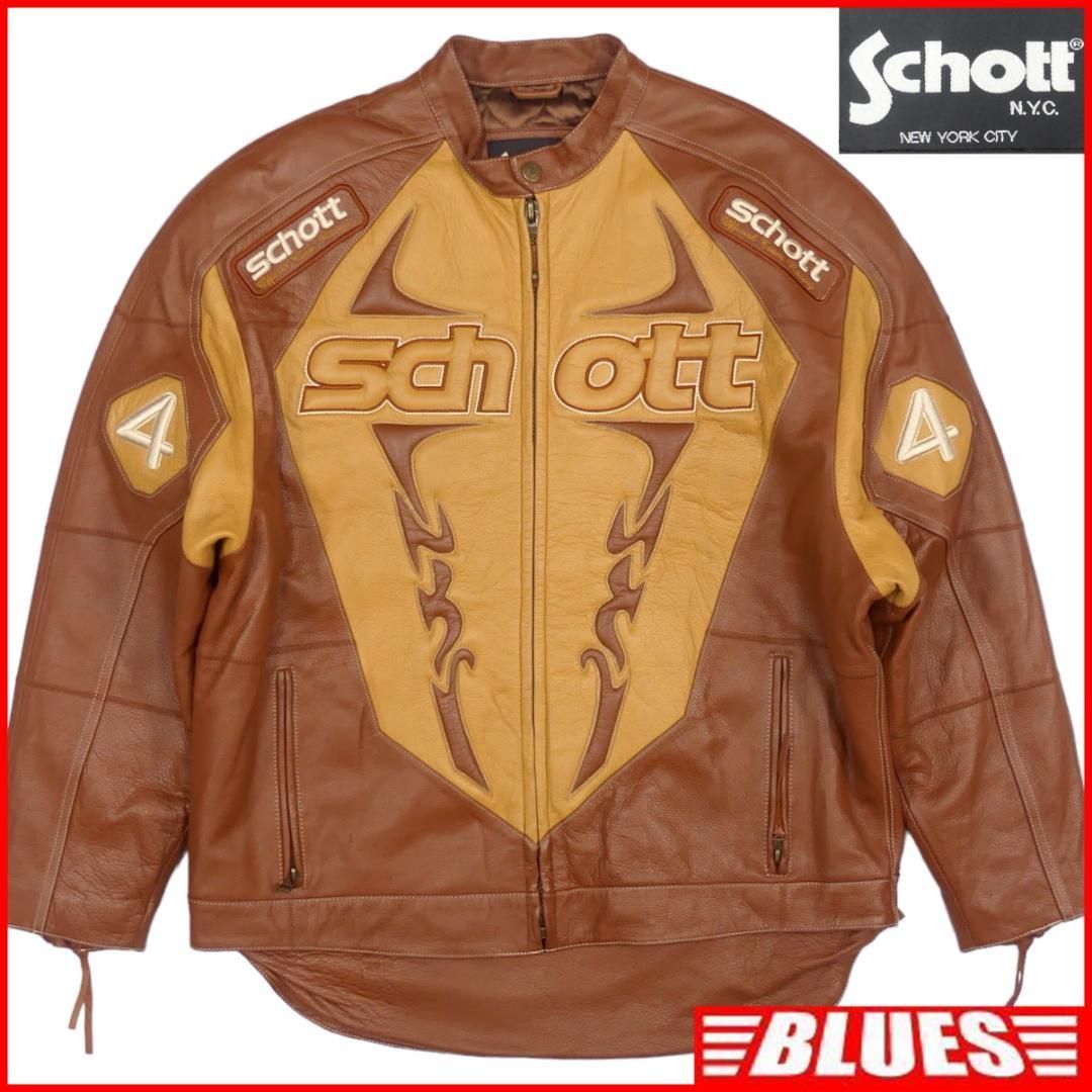 Schott 42 ショット XL ライダースジャケット シングル HH9533 - メルカリ