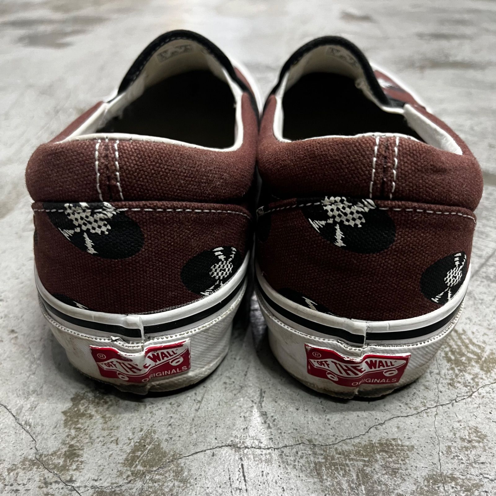 WACKO MARIA VANS OG SLIP-ON LX BROWN RECORDS レコード スリッポン 
