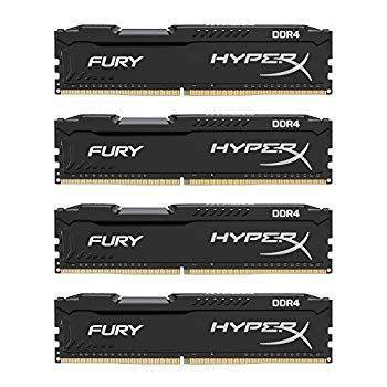 【中古】キングストン Kingston デスクトップ オーバークロックPC用メモリ DDR4-2133 (PC4-17000) 16GB×4枚 CL14 1.2V Non-ECC DIMM  288pin HX421C14FB ggw725x