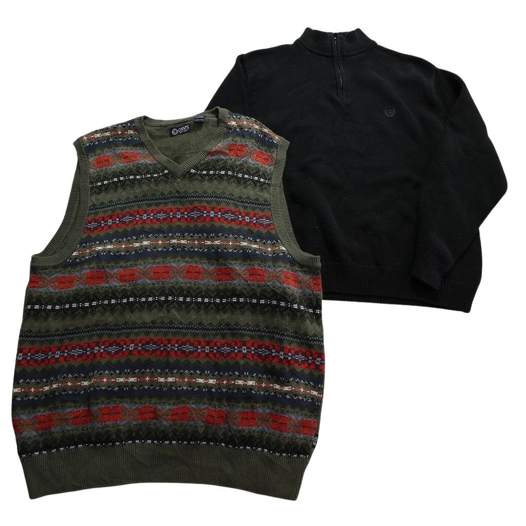 古着卸 まとめ売り チャップス ニット 6枚セット (メンズ XL ) フェア