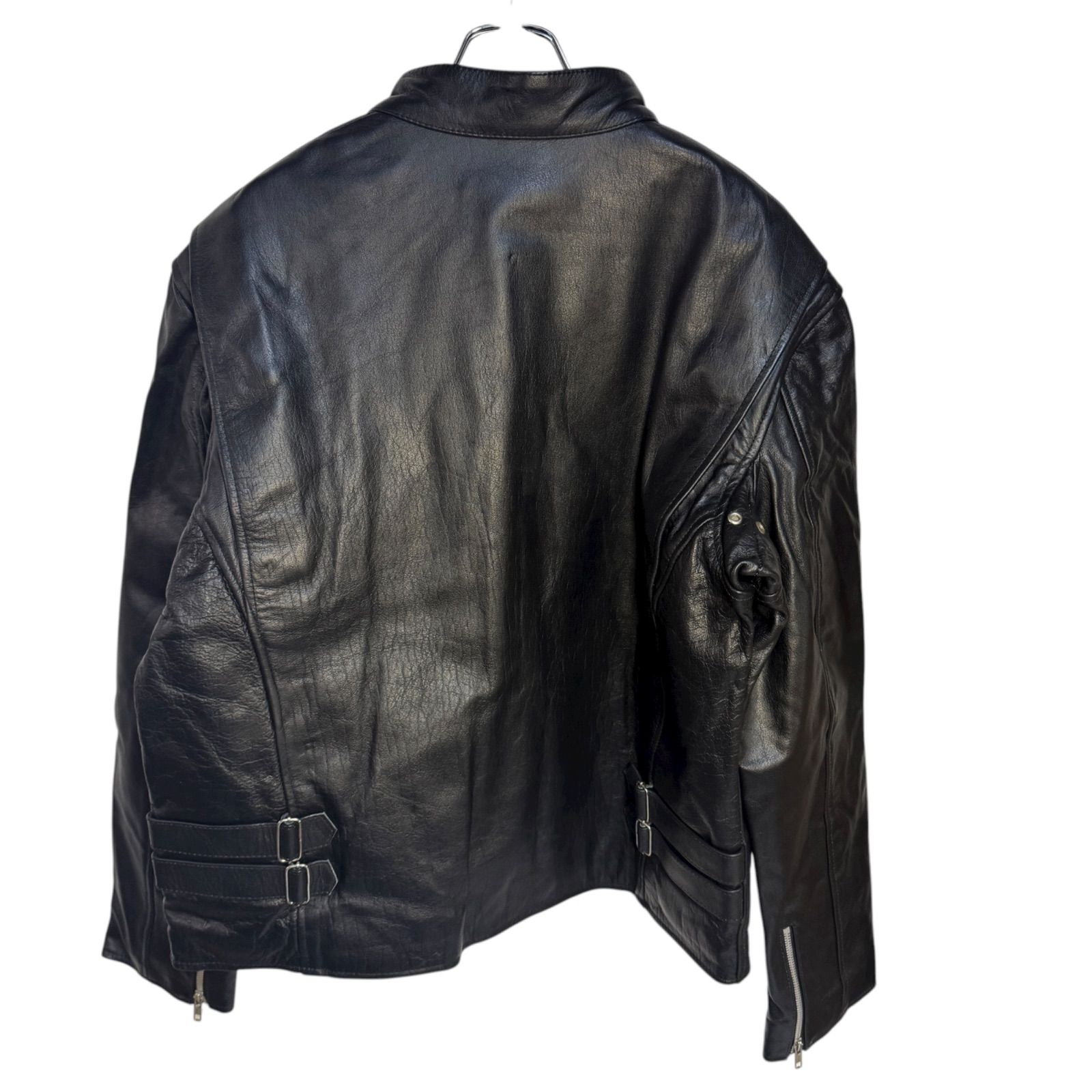 Z1499 HORN WORKS ホーンワークス シングル ライダース ジャケット黒