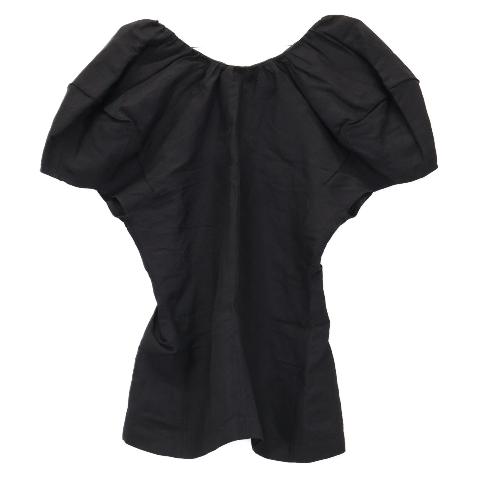 CELINE セリーヌ 2 0CA7|7630 ﾌﾞﾗｯｸ ﾌｨｰﾋﾞｰ期 ﾘﾈﾝ ﾊﾟﾌｽﾘｰﾌﾞﾊﾞｯｸﾌｧｽﾅｰﾌﾞﾗｳｽ 38