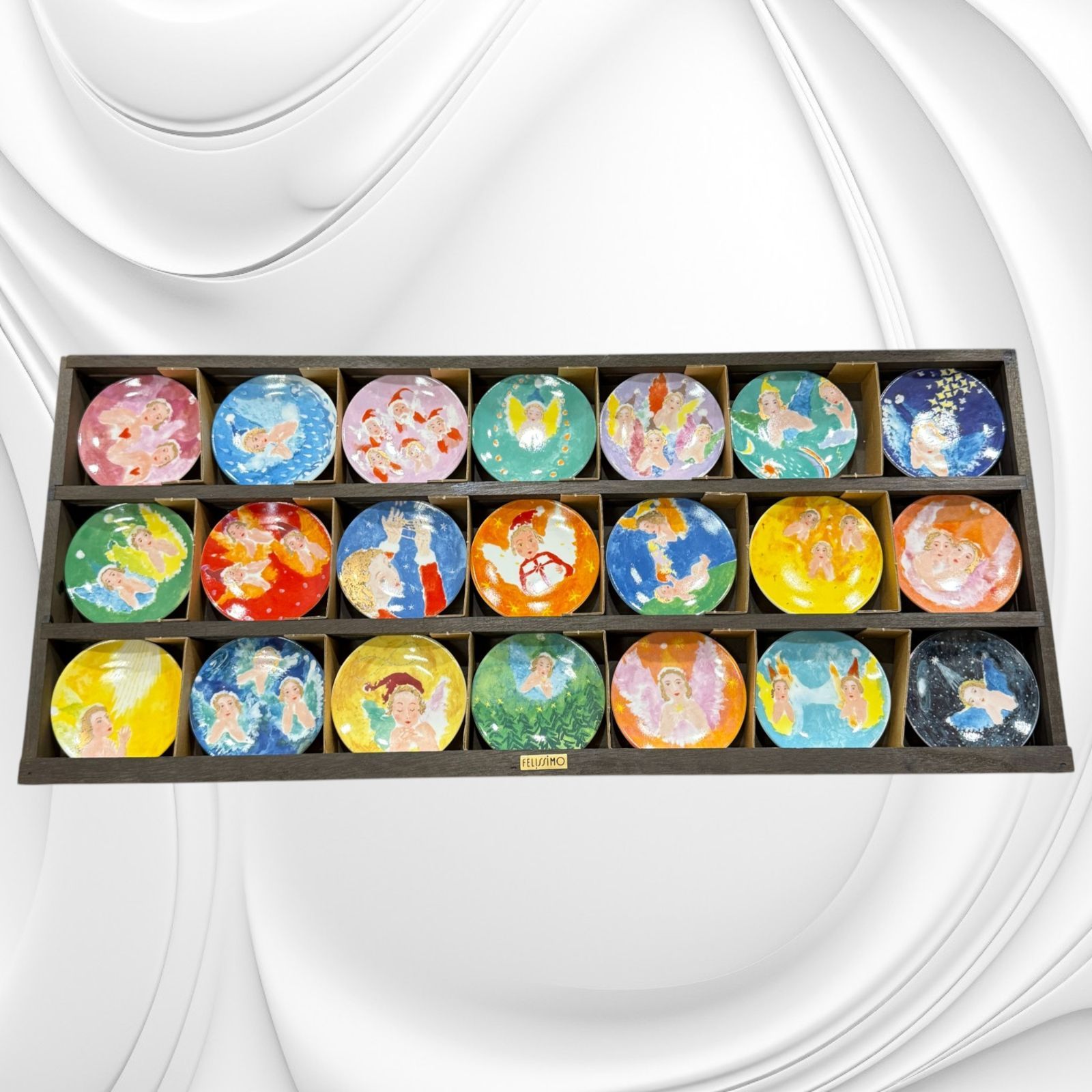 【最終値下げです！】フェリシモ ２１の天使の豆皿の会 寺門孝之 最終値下げです！】フェリシモ 21の天使の豆皿の会 寺門孝之