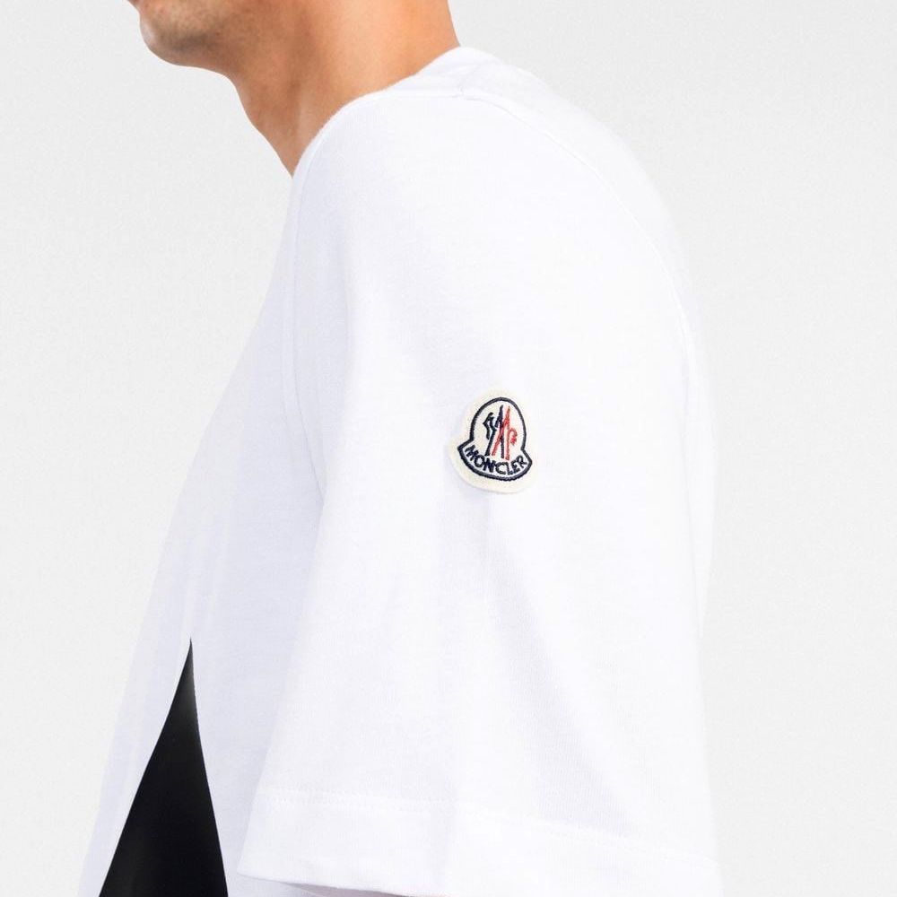 150 MONCLER モンクレール 8C00001 8390T ホワイト ロゴ 半袖 T