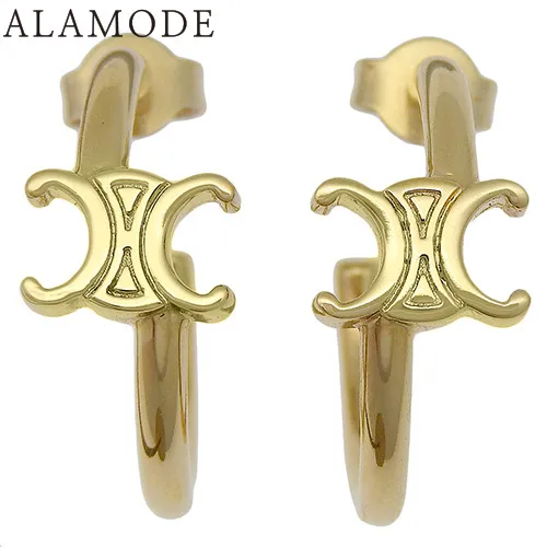 新品未使用【CELINE】トリオンフ アシンメトリックフープ ゴールド TRIOMPHE セリーヌ （CELINE） トリオンフ アシンメトリック