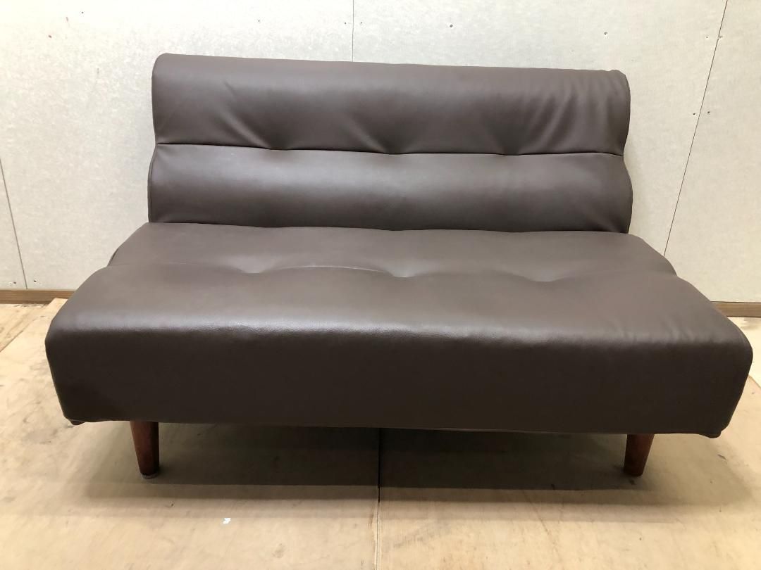 【美品】2人掛け 合皮ソファ　引き取り希望　【糸島市内 送料無料】250222-5 美品】2人掛け 合皮ソファ 引き取り希望 250222-5 【公式通販】