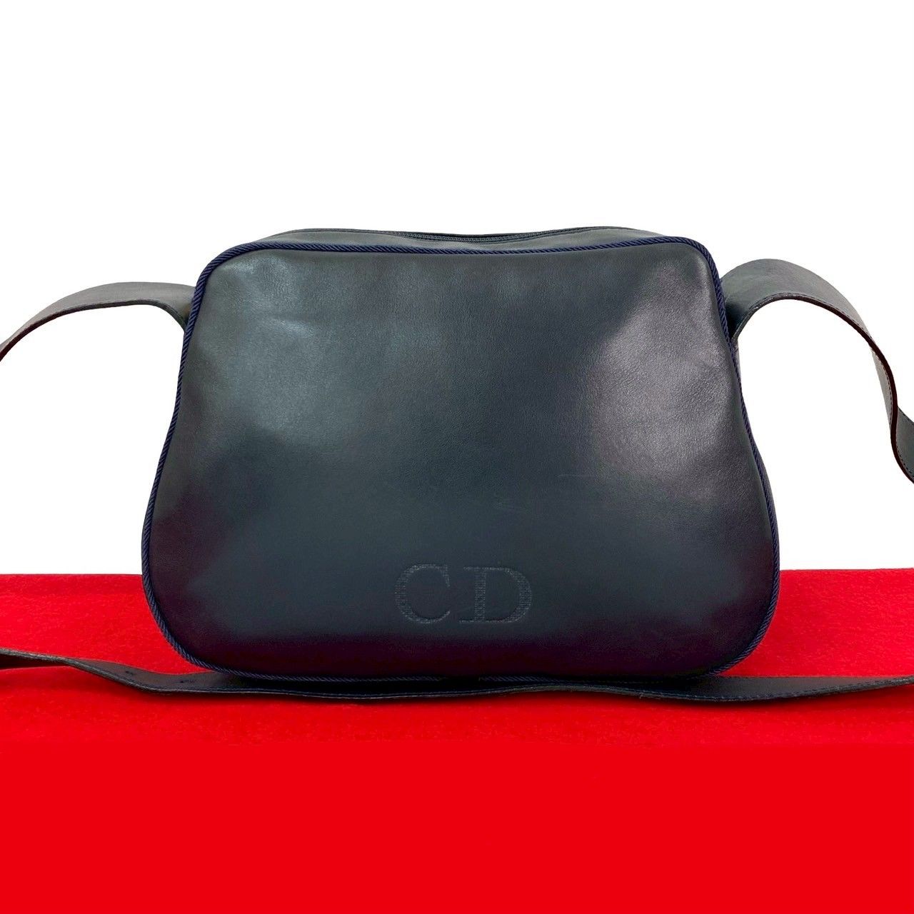 Christian Dior ディオール CDロゴ レザー ショルダーバッグ 