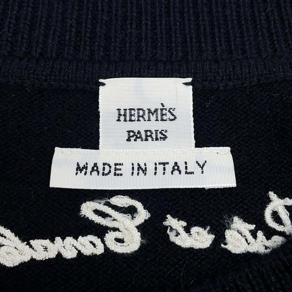 エルメス ワンピース Poste et Cavalerie ニット カシミヤ レディースサイズ38 HERMES 黒 - メルカリ