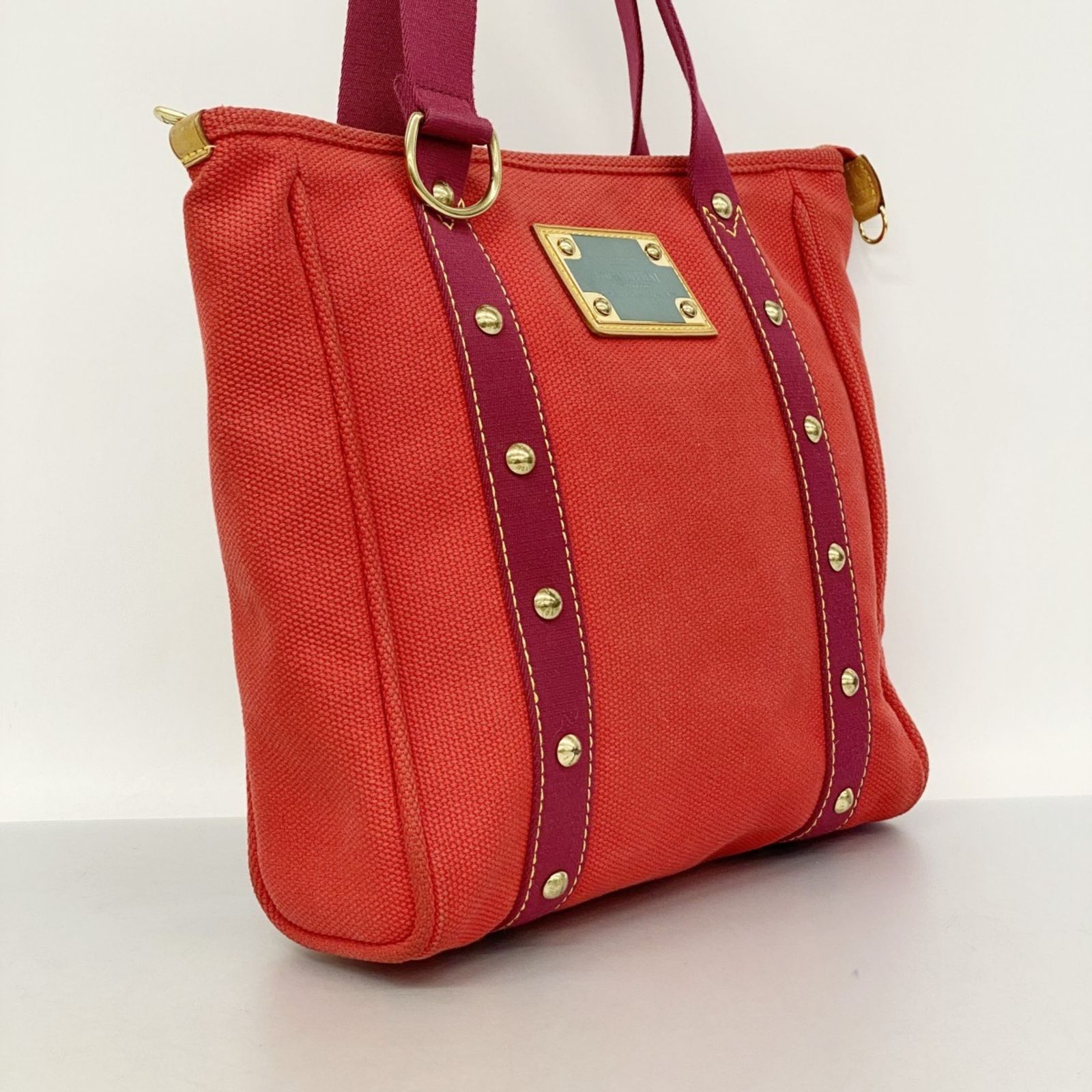 ルイ ヴィトン Louis Vuitton ルイ ヴィトン トートバッグ アンティグア カバMM M40034 ルージュレディース