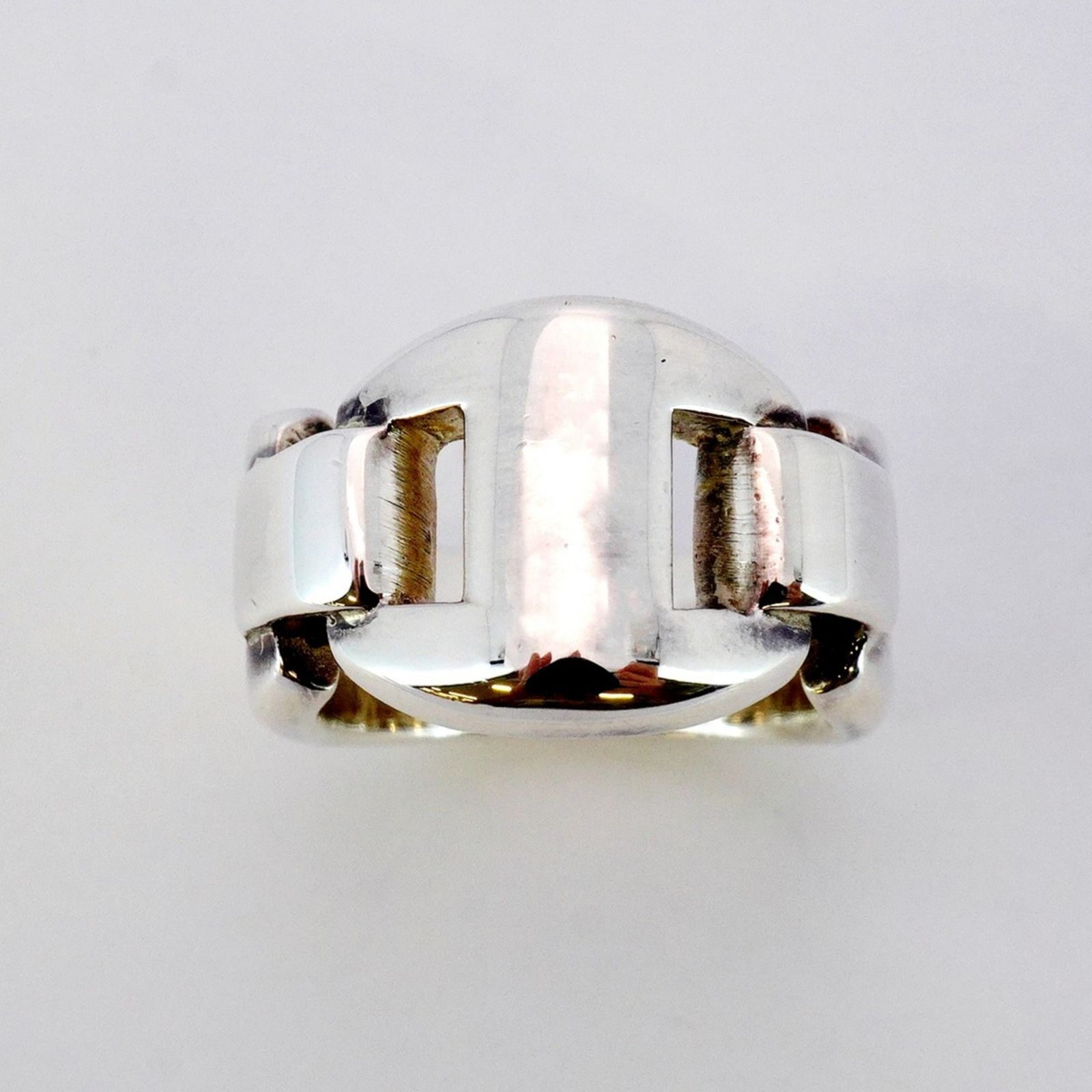 エルメス Hermes エルメス リング シェーヌダンクル カシオ シルバー925 ＃51レディース