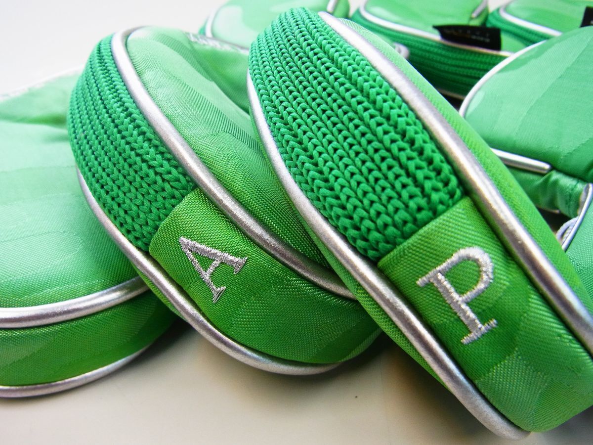 正規 MARK-LONA マーク-ロナ Gauge Camo Iron Sleeve スカルカモフラージュ柄アイアンカバー9個セット 5-X MLS-3A-SH07 グリーン緑