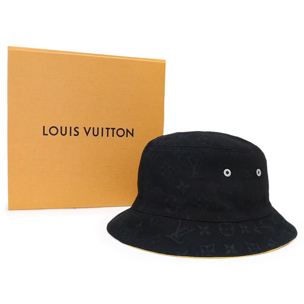 LOUIS VUITTON ルイヴィトン リバーシブルハット イエロー ブラック - 帽子