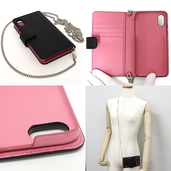 PRADA プラダマリア iPhoneケース Socks ソックス サフィアーノレザー