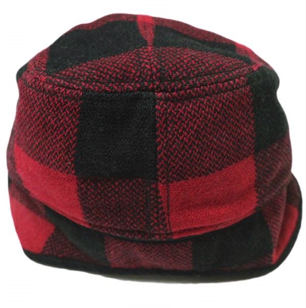 新品 RRL ダブルアールエル EAR FLAP HUNTING CAP バッファローチェック イヤーフラップハンティングキャップ RED Double RL パイロット 新品 RRL ダブルアールエル EAR FLAP HUNTING CAP バッファロー