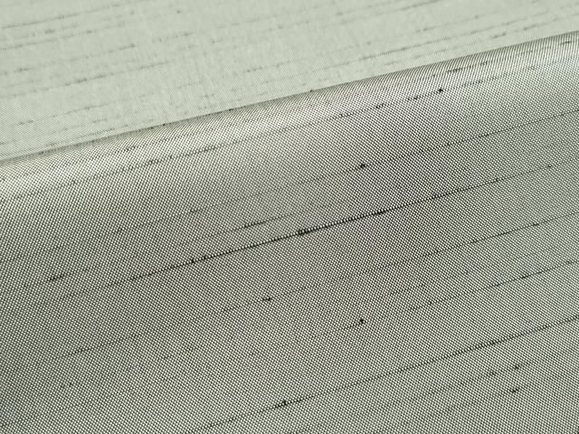 平和屋本店□極上 男性 紬 アンサンブル キングサイズ 横段文 生壁色地