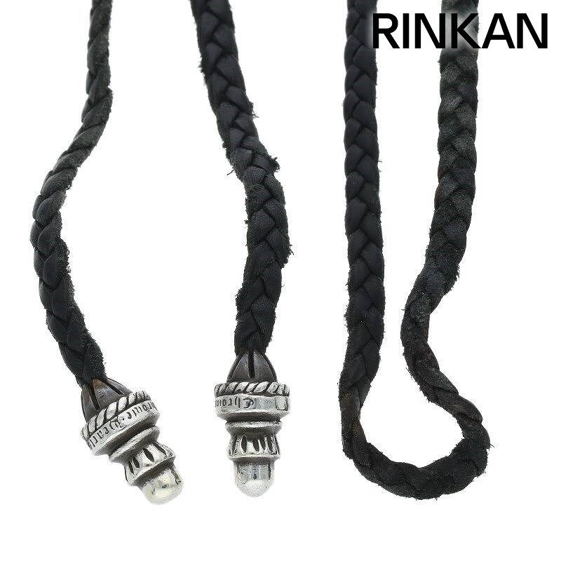 CHROME HEARTS クロムハーツ LEATHER BRAID ネックレス