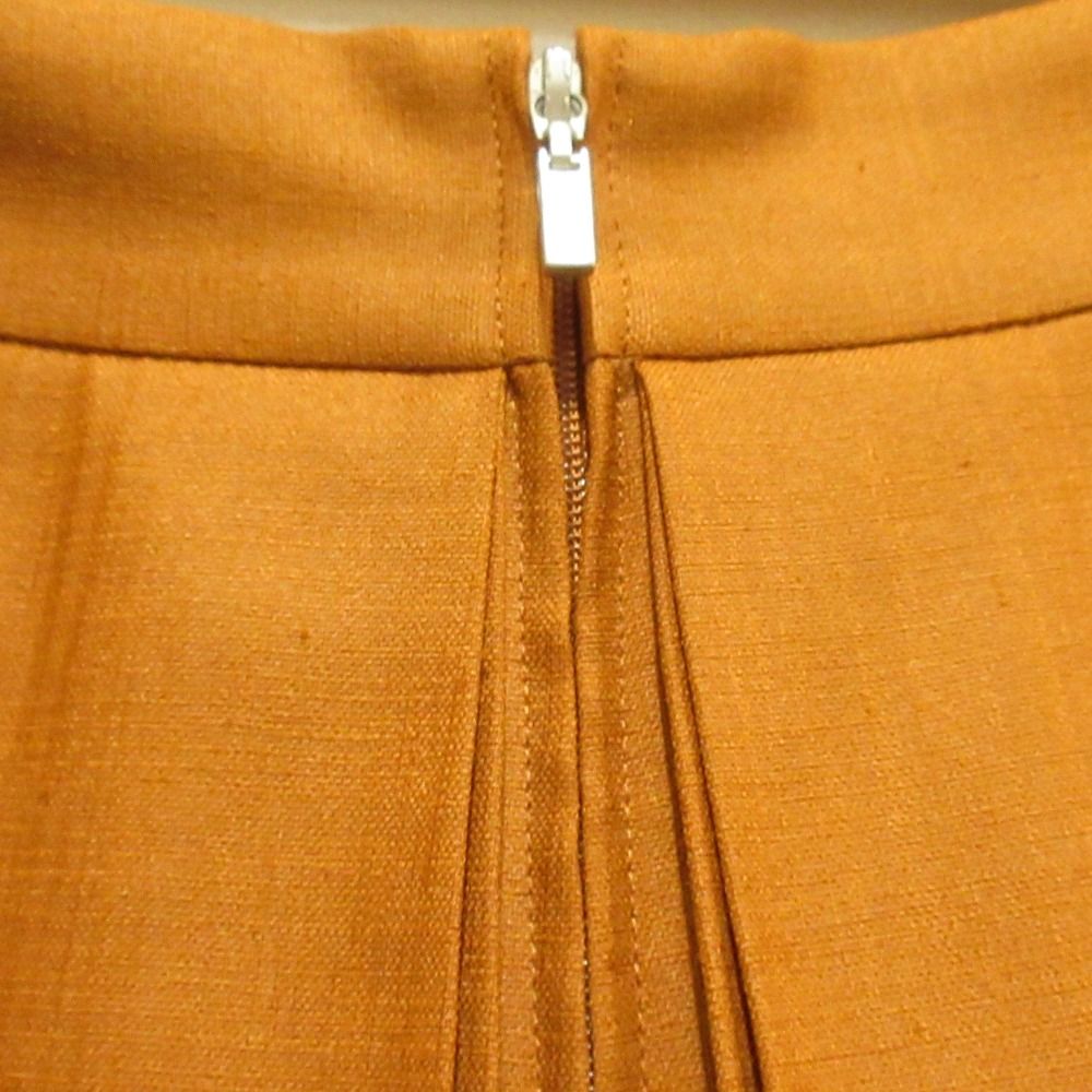 美品 FOXEY NEW YORK フォクシーニューヨーク リネンフェイス プリーツ 
