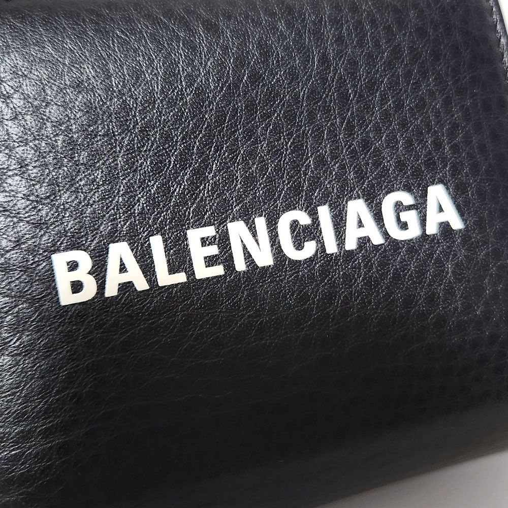 極美品◆バレンシアガ コンパクトウォレット エブリデイ ブラック ✨極美品✨BALENCIAGA バレンシアガ エブリデイ コンパクト