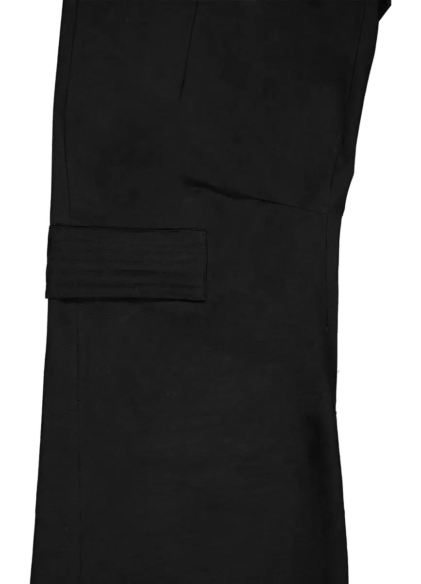 YYYY PADDED STITCH FLARE PANTS BLACK 1