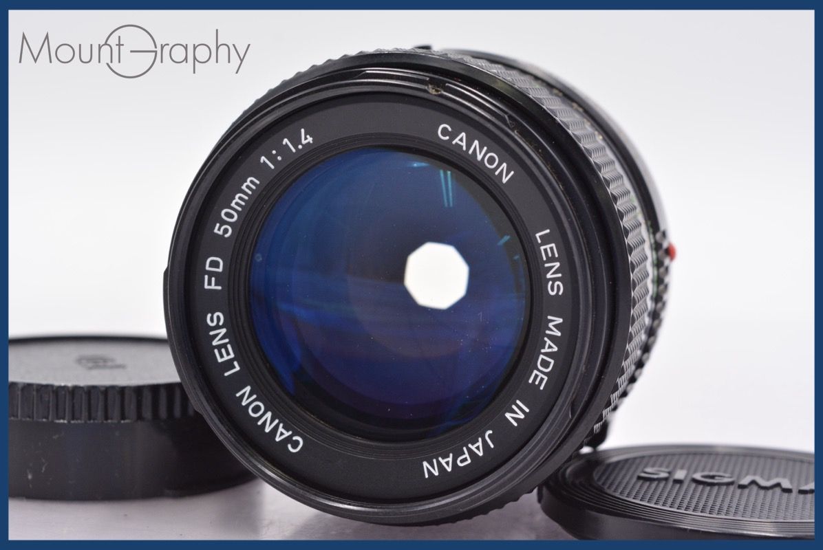 実用 キヤノン Canon NEW FD 50mm F1.4 前後キャップ付 完動 同梱可 mj5004