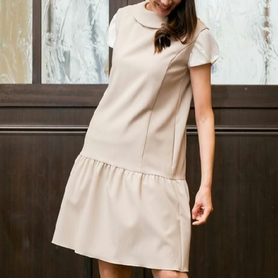 Pont Neuf ポンヌフ 新品】襟付き ロールカラー 2WAYワンピース  