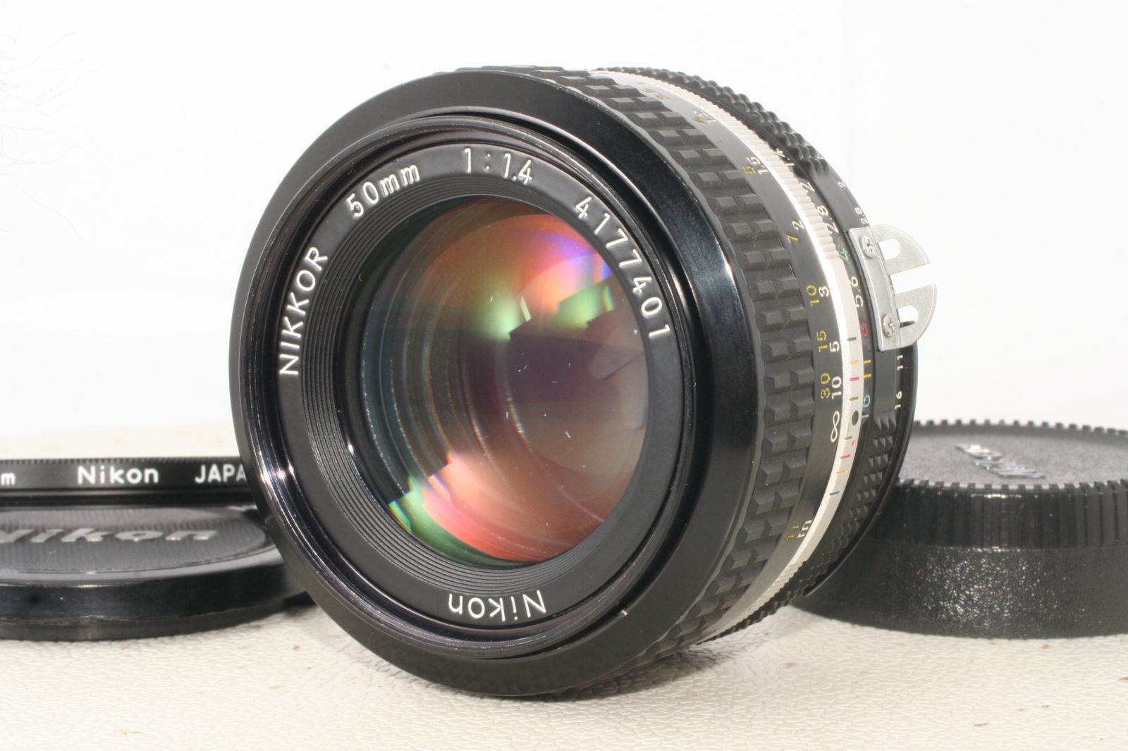 ☆完全動作☆良品Nikon F 50mm F1.4　アイレベル ＃305 完全動作 良品Nikon F 50mm F1 4 アイレベル ＃305｜Yahoo